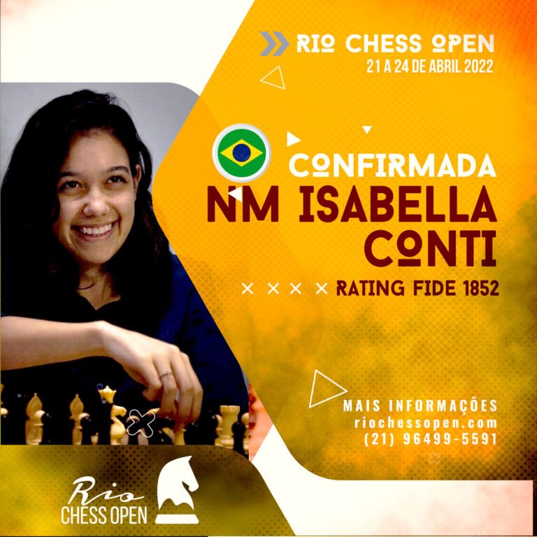 NM Isabella Conti confirmada. III Rio Chess Open 2024